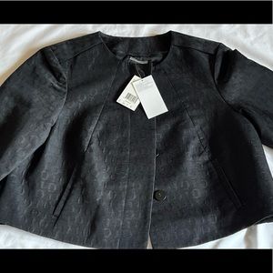 New with Tags Mexx Black Bolero Patterned Designed Jacket Medium